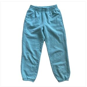 Athleta Girl Sweatpants - Size MEDIUM (8-10) - TEAL TURQUOISE GREEN BLUE